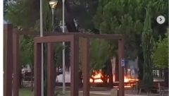 DNO DNA! Zapalili dečije igralište u Podgorici - pogledajte ko je osumnjičeni (VIDEO)