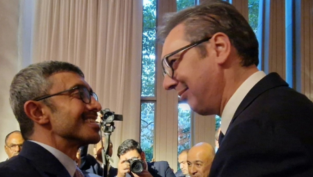 "PONOSAN SAM NA NAŠE PRIJATELJSTVO" Vučić na prijemu kod ministra spoljnih poslova UAE