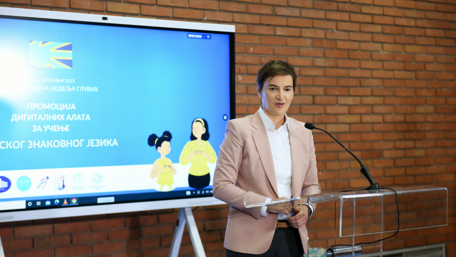 ISTORIJSKI DAN ZA SRBIJU Brnabić: Prvi put uveden udžbenik na srpskom znakovnom jeziku