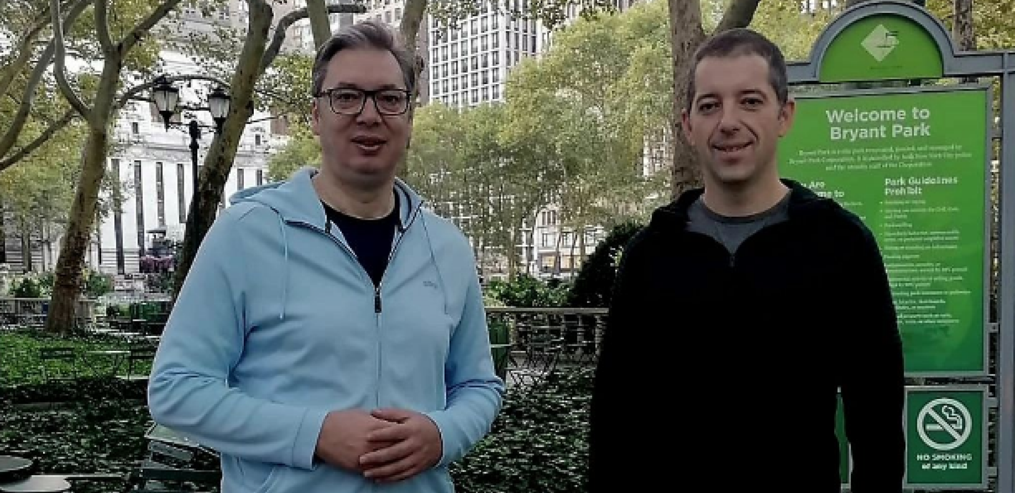 "SVE ŠTO SU IMALI OD VAFLA, NAS DVOJICA SMO POJELI" Predsednik Vučić sa Markom Đurićem u Brajant parku (FOTO)