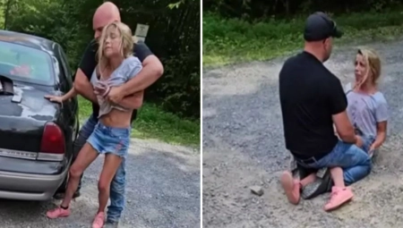 POLICAJAC MALTRETIRA DEVOJKU Jezivi snimci, oborio je na pod, ona vrištala na sav glas (VIDEO)