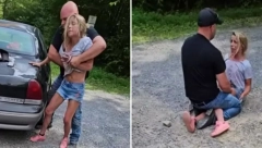 POLICAJAC MALTRETIRA DEVOJKU Jezivi snimci, oborio je na pod, ona vrištala na sav glas (VIDEO)