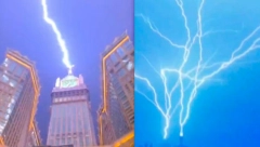 PRIRODNI FENOMEN ILI ČUDO? Munje kao da izbijaju iz kule sa satom i idu ka nebu (VIDEO)