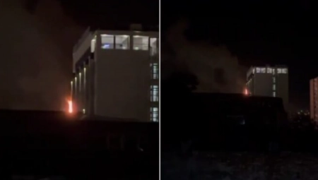 GORI ZGRADA U KRAGUJEVCU! Plamen guta višespratnicu u centru grada (VIDEO)