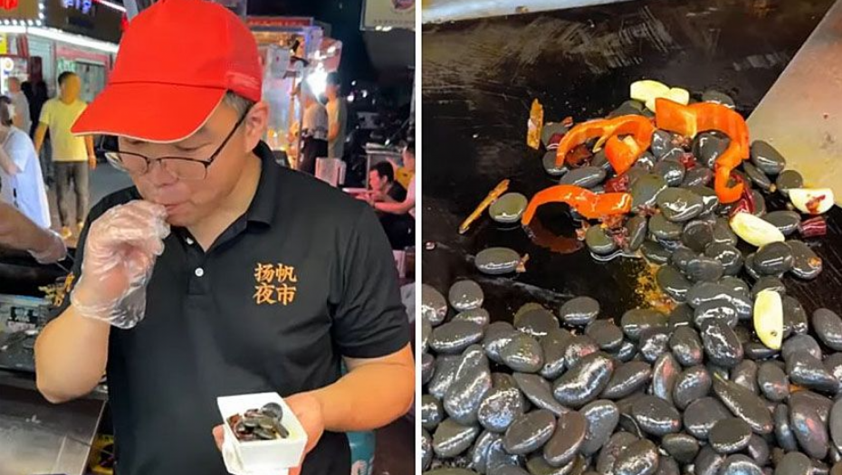UMESTO HRANE, JEDU ŠLJUNAK, DA LI JE OVO MOGUĆE? Gosti plate specijalitet, a onda polome zube na kamenje (VIDEO)