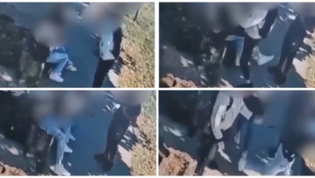UZNEMIRUJUĆI SNIMAK! DEČAK BRUTALNO ŠUTIRA DEVOJČICU U GLAVU Jezivo vršnjačko nasilje ispred škole u Sremskoj Mitrovici (VIDEO)