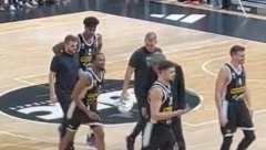 NAVIJAČI PARTIZANA MOGU DA ODAHNU Panter se posle pada i povrede vratio na parket (VIDEO)