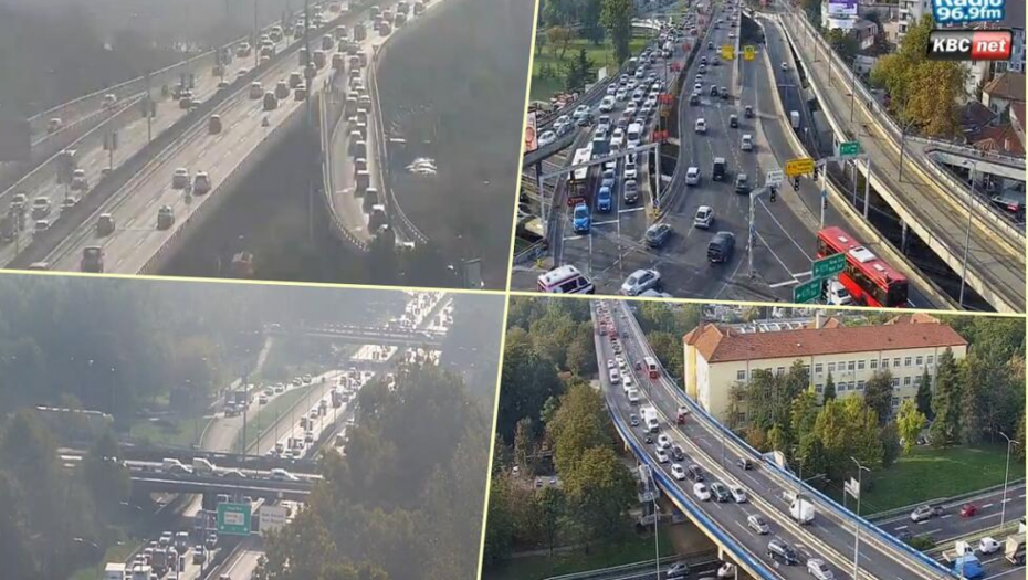 VELIKE GUŽVE U OVIM DELOVIMA GRADA Stanje na putevima u Beogradu, na auto-putu kolona vozila