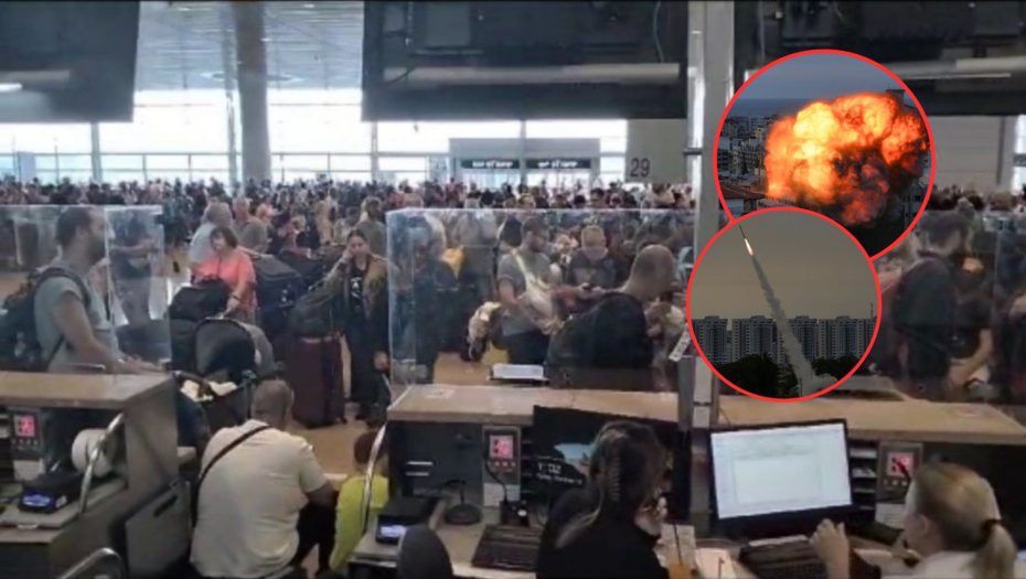 EKSKLUZIVNO ZA ALO! Gužve na aerodromu u Tel Avivu za let kojim se evakuišu makedonski i srpski državljani (VIDEO)