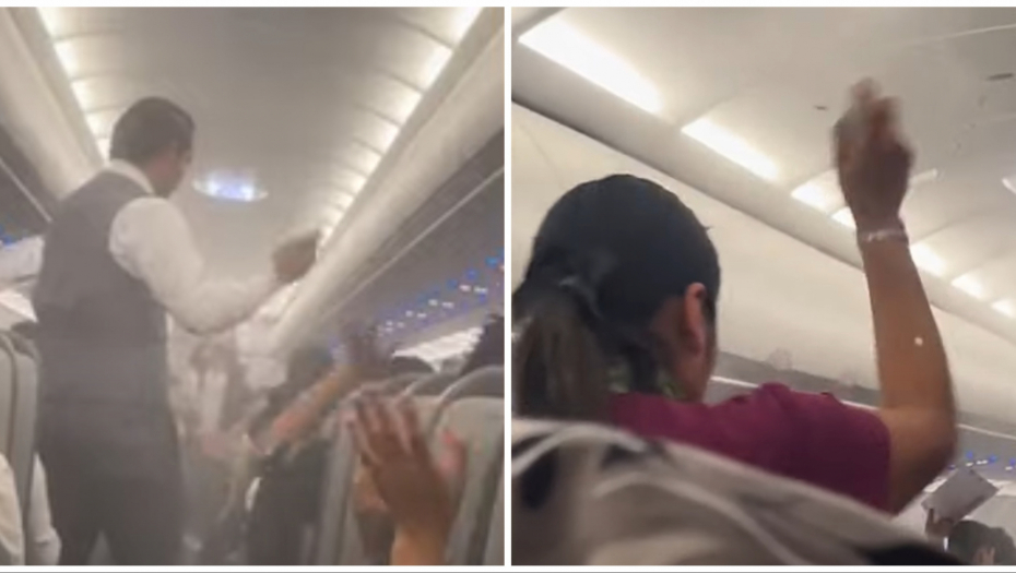 IZBIO OPŠTI METEŽ U AVIONU Putnici mlataraju rukama, stjuard prska sprej na sve strane! Neobična scena u Meksiku (VIDEO)