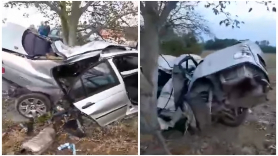 JEZIVE SCENE NA MESTU STRAVIČNE NESREĆE U BOGATIĆU Vraćali se sa svadbe, pa autom udarili u drvo (VIDEO)