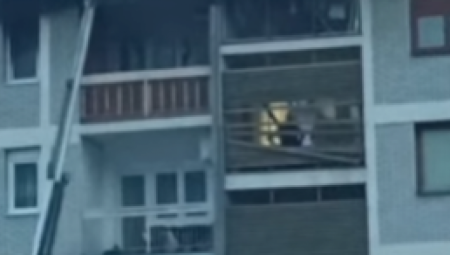SNIMAK SPASAVANJA DEVOJČICE IZ PLAMENA Na licu mesta vatrogasci, policija i hitna pomoć (VIDEO)