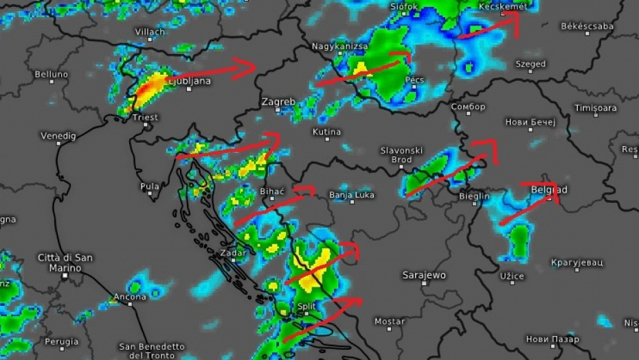 HLADNI FRONT USKORO UDARA NA SRBIJU Na radaru se vide padavine koje dolaze, evo kakvo će vreme biti do kraja oktobra