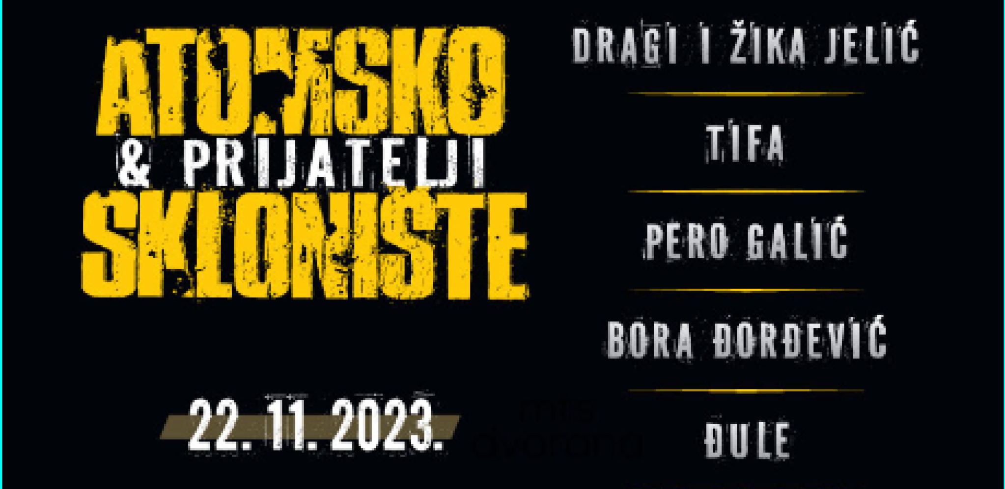 Poznata još dva gosta na velikom koncertu "Atomsko sklonište i prijatelji"