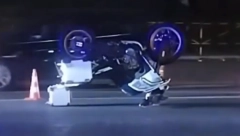 MOTOR OSTAO OKRENUT NAOPAČKE Saobraćajna nezgoda kod Trstenika (VIDEO)