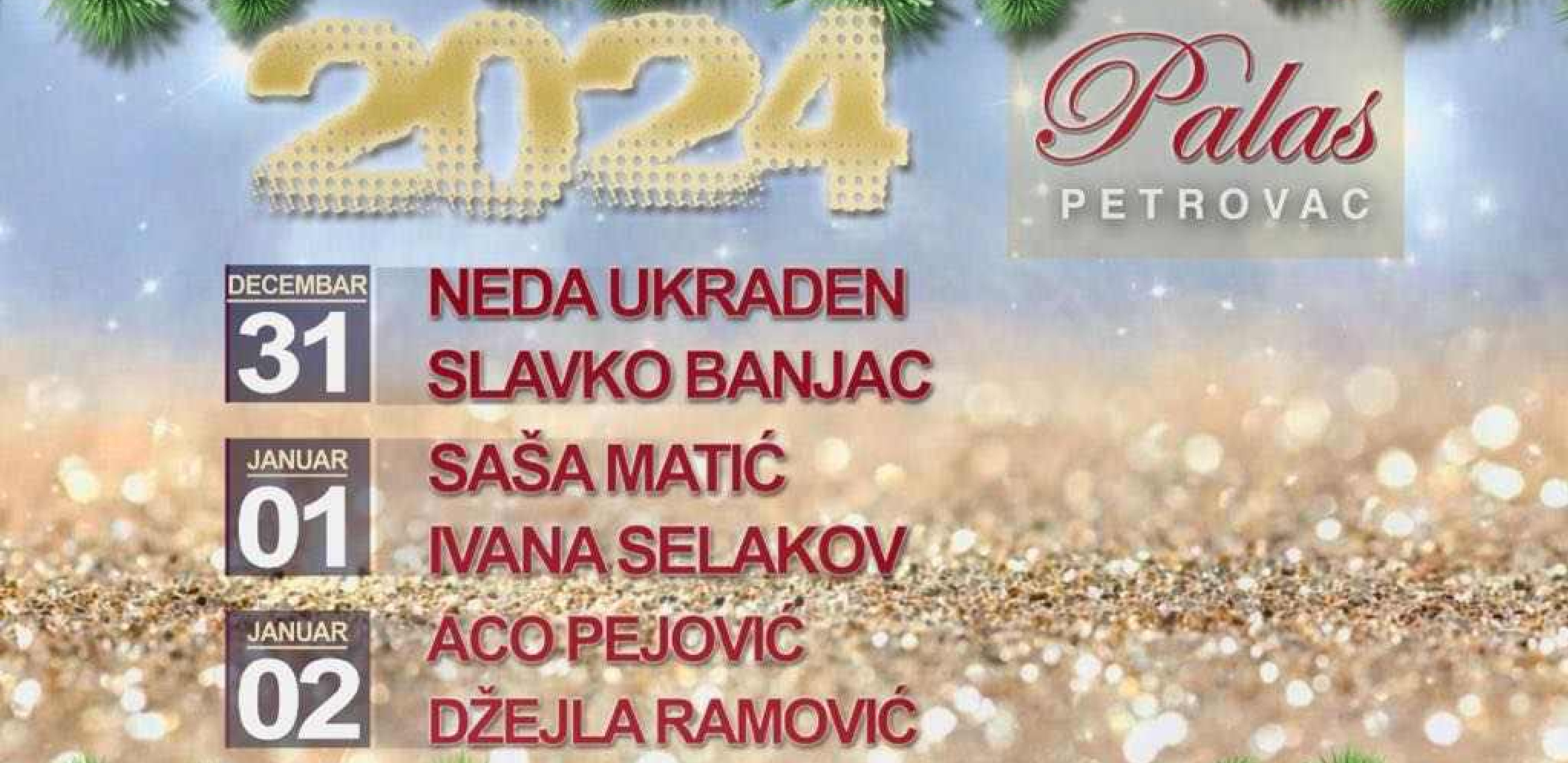 Svečani doček Nove godine u hotelu Palas