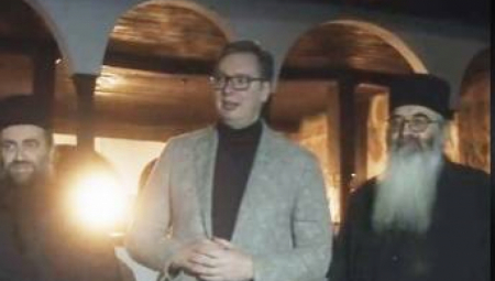 NAŠA SPC PREDSTAVLJA JEDAN OD STUBOVA SRBIJE Predsednik Vučić u srcu manastira Poganovo osetio puls tradicije, vere i kulture