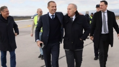 Predsednik UEFA Aleksander Čeferin stigao u jednodnevnu posetu Srbiji