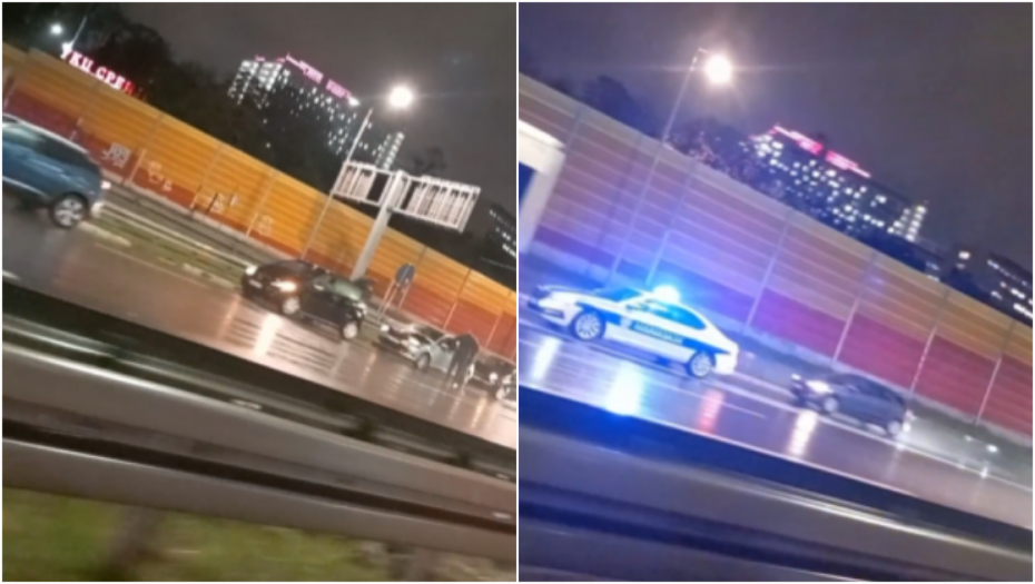 LANČANI SUDAR KOD KLINIČKOG CENTRA! Slupalo se 13 vozila na auto-putu u Beogradu (VIDEO)