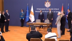 VUČIĆ SA HRISTODULIDISOM Potpisani memorandumi o saradnji Srbije i Kipra (VIDEO)