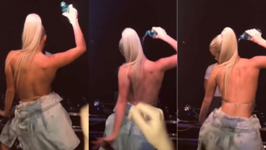 EMA RADUJKO SE POLIVA VODOM NA NASTUPU Isplivao šok video u javnost, zanemećete kada vidite šta je imala na sebi