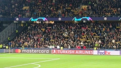 SKANDAL U BERNU Navijač pokazivao albanske simbole na utakmici Zvezde i Jang Bojsa, pa izbačen sa stadiona