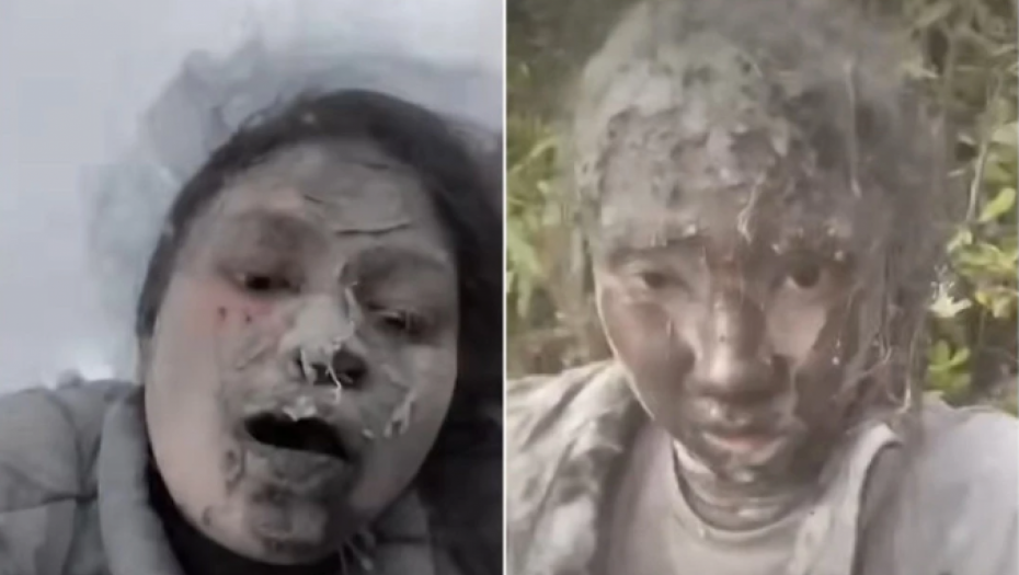 "MAMA, POMOZI MI" Potresan snimak uzdrmao svet: Devojke se našle usred erupcije vulkana (VIDEO)