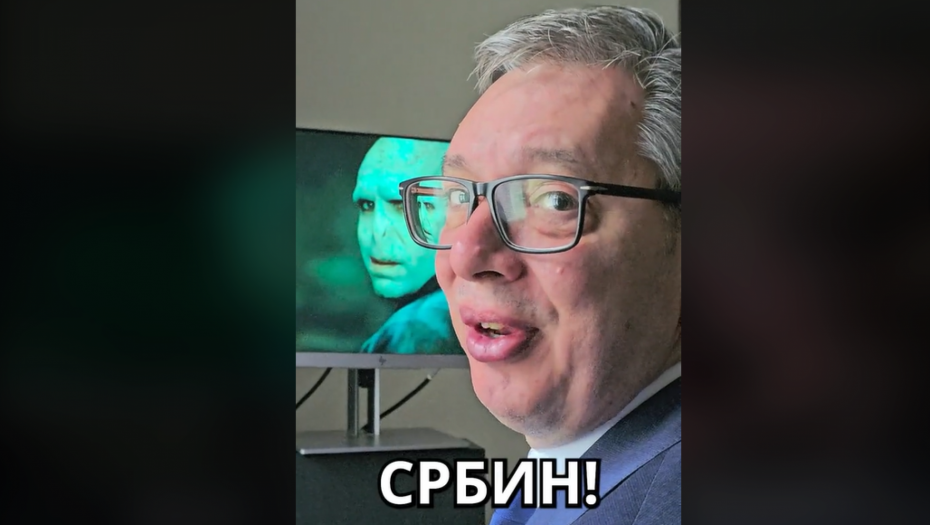 "DA LI STE ZNALI DA JE LORD VORDEMOR SRBIN?" Tiktok "gori" zbog novog Vučićevog snimka, gledajte i što