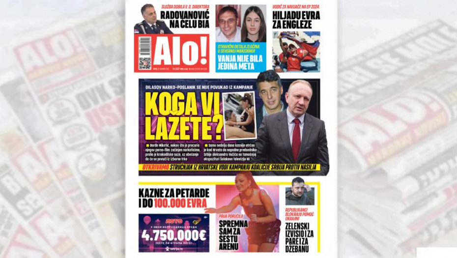 KOGA VI LAŽETE? Đilasov narko-poslanik se nije povukao iz kampanje