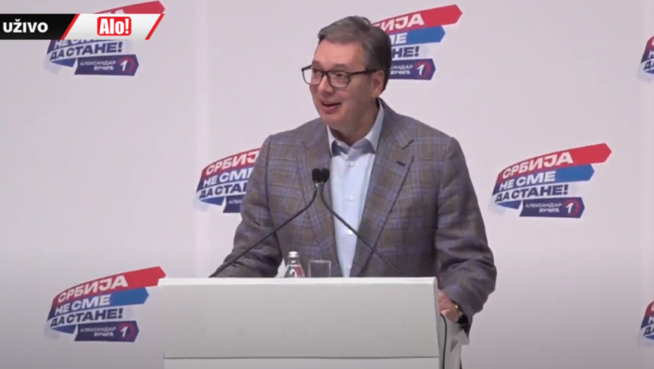 "RASKOKODAKALI SU SE DA ĆU DA UVEDEM SANKCIJE RUSIJI..." Vučić pred prepunom halom u Jagodini: "Kad je počeo rat u Ukrajini, bio sam oprezan"