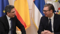 "MOŽEMO MNOGO DA URADIMO U RAZLIČITIM OBLASTIMA SARADNJE" Vučić primio u oproštajnu posetu ambasadora Španije Molinu