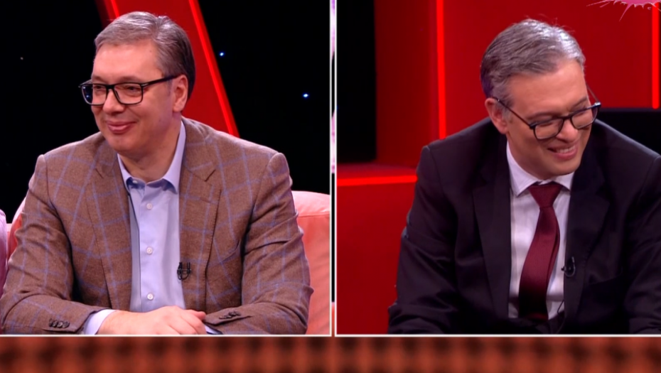 "BIO SAM SIGURAN DA JE VODA..." Smeh do suza u studiju sa dvojicom Vučića, nazdravili čudnim pićem