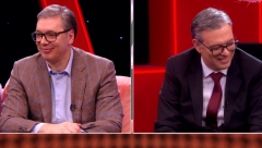 "BIO SAM SIGURAN DA JE VODA..." Smeh do suza u studiju sa dvojicom Vučića, nazdravili čudnim pićem