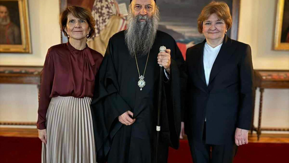 SARADNJA SPC I MINISTARSTVA ZDRAVLJA Ministarka Grujičić razgovarala sa patrijarhom Porfirijem (FOTO)