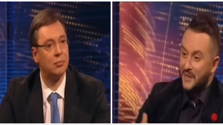 IVAN IVANOVIĆ PROSTAČKI VREĐA PREDSEDNIKA SRBIJE A tokom susreta "oči u oči" samo što Vučiću ruku nije ljubio (VIDEO)