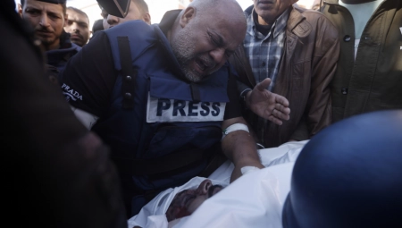 POGINULO 66 NOVINARA Većina nastradalih Palestinci