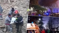 PAKAO U ŠKOLI! UČENICI ZATRPANI NAKON ŠTO SE SRUŠIO DEO ZGRADE: Spasioci se bore da pronađu preživele ispod tona cigala, betona i armature (FOTO)