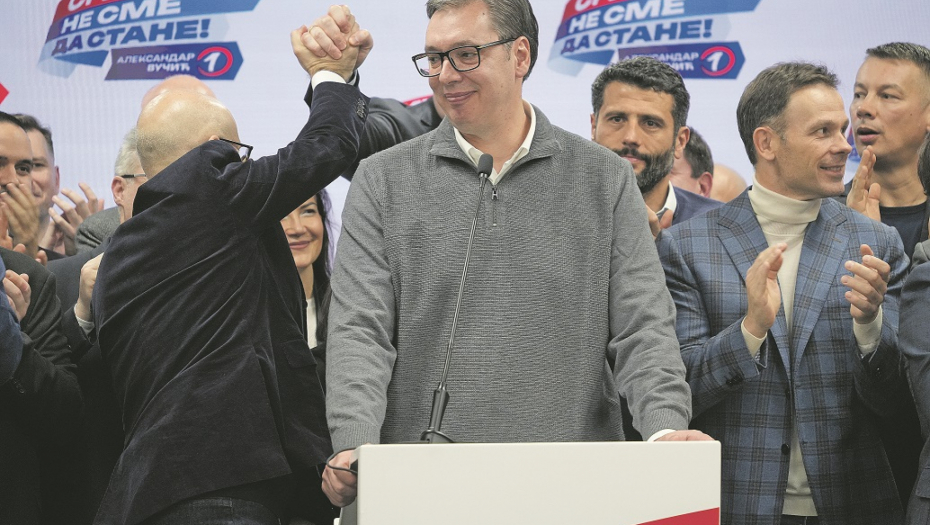 EVO KAKO ĆE IZGLEDATI RASPODELA MANDATA Ubedljiva pobeda liste Aleksandar Vučić – Srbija ne sme da stane