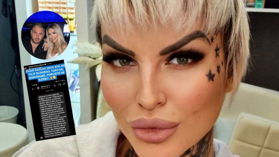 ŠOK OBRT! Jelena Krunić javno obelodanila poruku Filipa Cara: Aleksandra je ljubomorna zbog hormona, zato sam te blokirao!