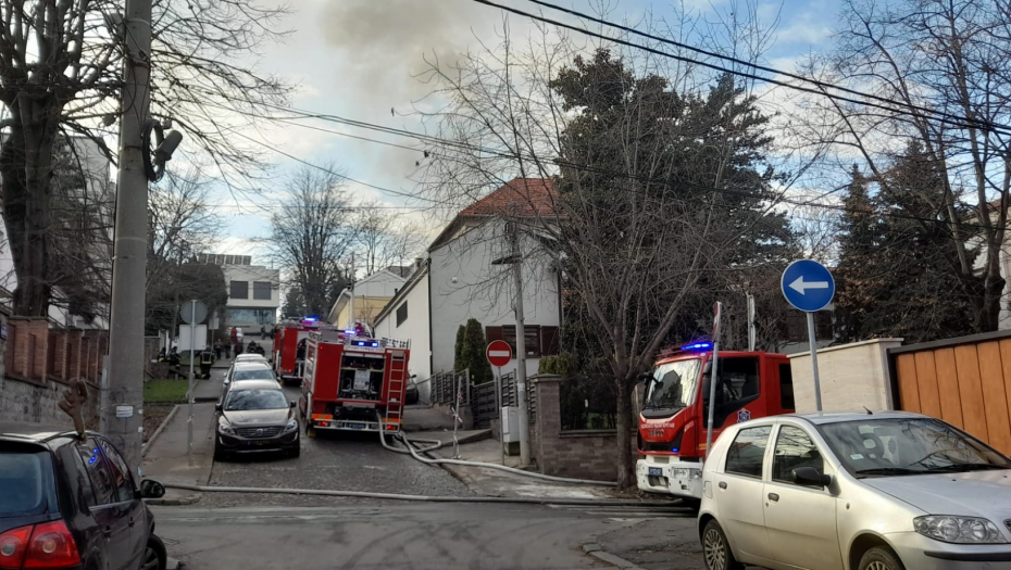 PRVE FOTOGRAFIJE POŽARA NA SENJAKU Evakuisan vrtić, mališani na bezbednom (FOTO/VIDEO)