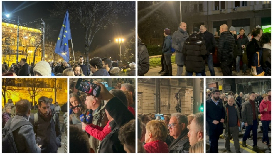 OPET BLOKIRALI CENTAR BEOGRADA Protest Đilasove SPN gotov za manje od sat i po vremena (FOTO/VIDEO)