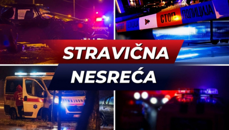 DETE (10) POVREĐENO U SURČINU Sudar dva vozila, kombi potpuno smrskan