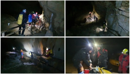 TRI DANA ZAROBLJENI POD ZEMLJOM Pet osoba spaseno iz Križne jame u Sloveniji (FOTO)