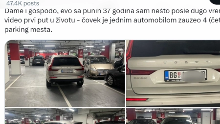OVO JOŠ NISMO VIĐALI! BAHATI VOZAČ DŽIPA ZAUZEO ČETIRI PARKING MESTA! Narod osuo paljbu, slikali ga i na drugim mestima u gradu