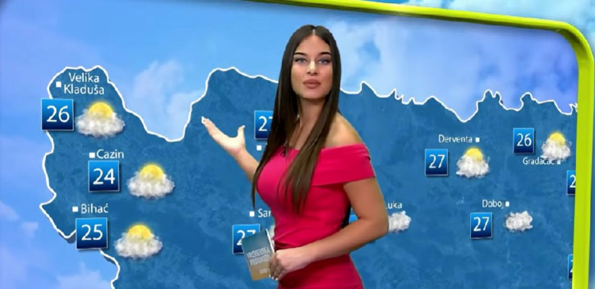 ZBOG OVE VODITELJKE CELA BOSNA GLEDA VREMENSKU PROGNOZU Ima samo 20 godina, a snimci broje preko milion pregleda