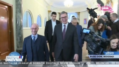 VUČIĆ U RUSKOM DOMU Predsednik Srbije sa Bocan-Harčenkom: Vidite da se svi naoružavaju do zuba