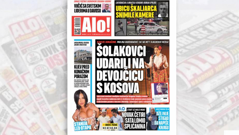 KAKVE JUNAČINE Pavlina Radovanović (14) na meti tajkunskih medija: Šolakovci udarili na devojčicu s Kosova