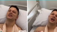 RELJA POPOVIĆ OBJAVIO NOVI SNIMAK IZ BOLNICE!  Oglasio se posle operacije: Žena me čuva!