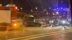 JEZIVA NESREĆA KOD OSTRUŽNICE Auto je potpuno smrskan! Užas na putu
