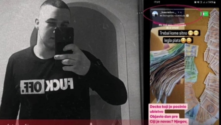 "TREBA NEKOM SITNO, LEGLA PLATA" Dražen dan pre ubistva Saše iz Doboja objavio jezivu poruku na Instagramu! (FOTO)